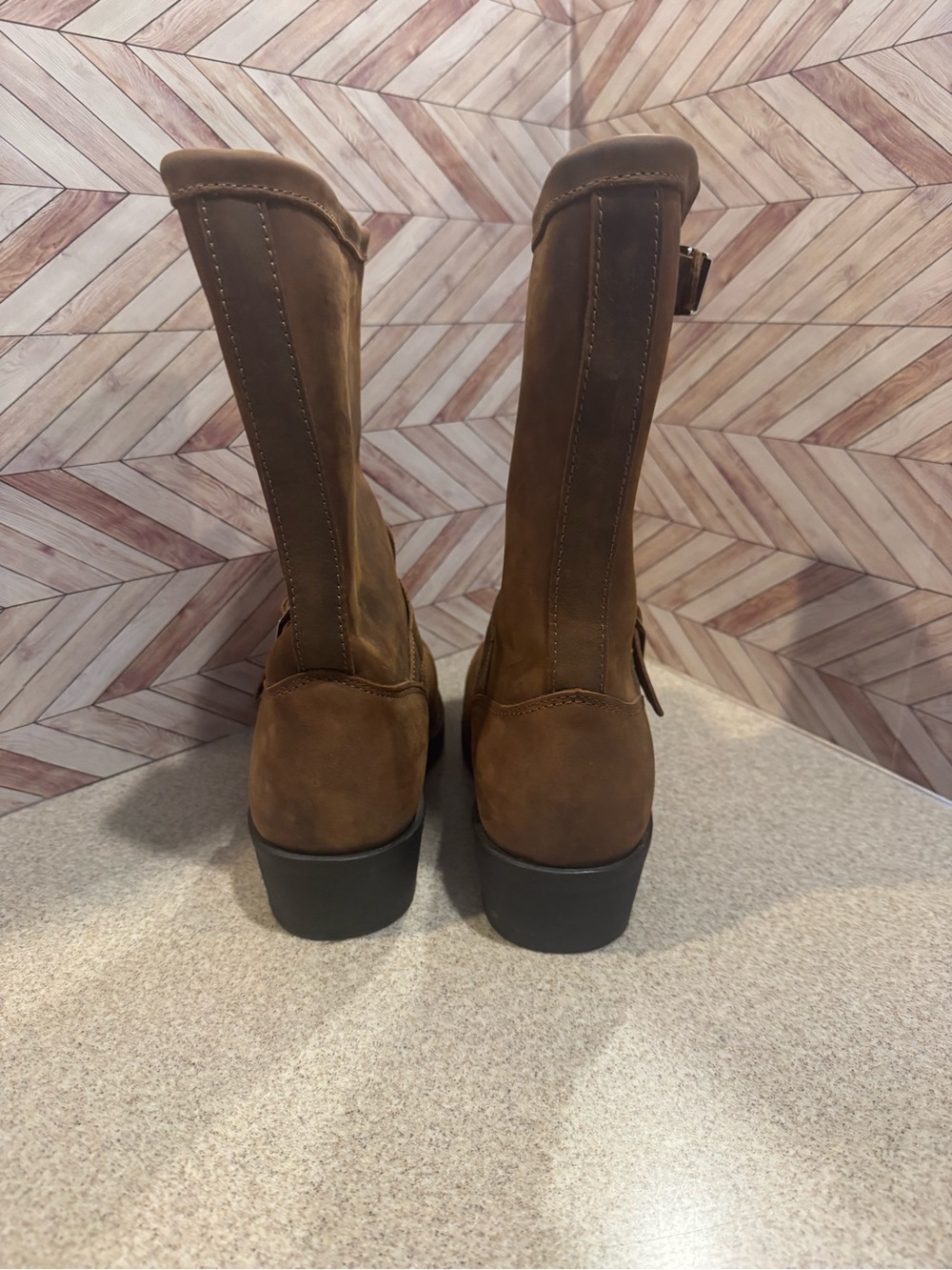 Mens 9.5 Cody James engineer motorcycle boots bucle round toe. Cj1320 leather - Picture 6 of 12
